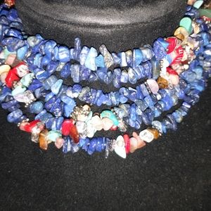 Natural stones on hemp beautiful